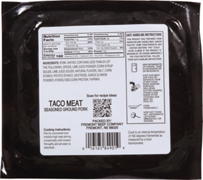 Nebraska Harvest Pork Ground Taco - 16 OZ - Image 5