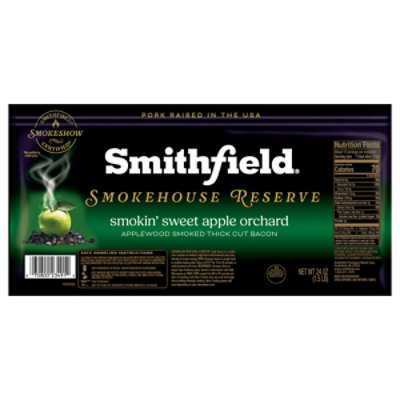 Smithfield Smokehouse Reserve Applewood Thick Cut Bacon 24 Oz - 24 OZ - Image 1
