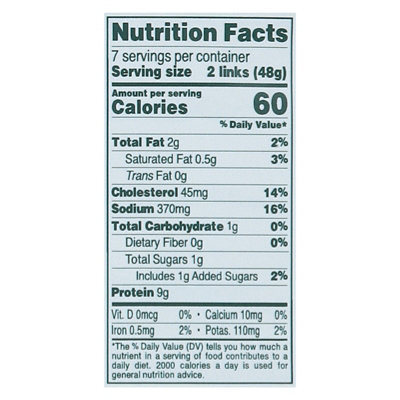 Bilinski Organic Sage Breakfast Chicken Sausage 12oz - 12 OZ - Image 4