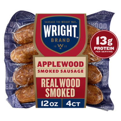 Wright Applewood Smoked Sausage 12 Oz - 12 OZ - Image 1