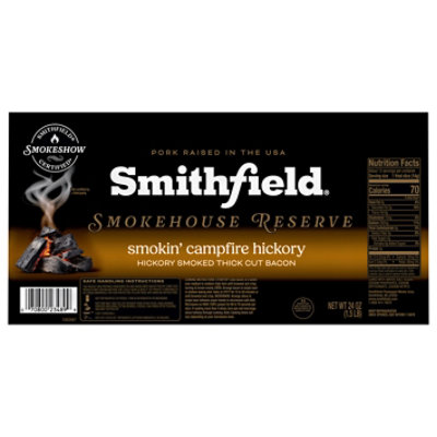 Smithfield Smokehouse Reserve Thick Cut Bacon 24oz - 24 OZ - Image 1