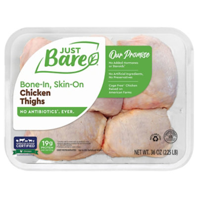 Just Bare Family Pack Chicken Thighs 36oz - 36 OZ - Image 2