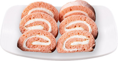 Starwberry Cake Roll Sliced 6 Count - EA - Image 1