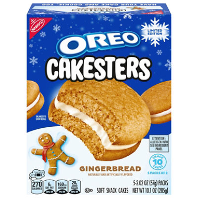 Oreo Limited Edition Gingerbread Cakesters - 10.1 Oz - Image 1