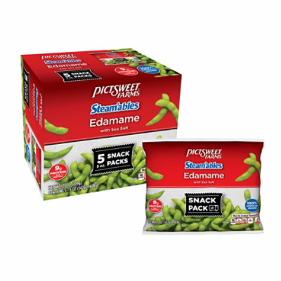 Steam'ables Edamame With Sea Salt, Snack Pack - 20 oz - Image 1