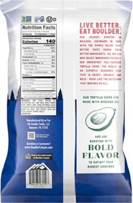 Boulder Avocado Oil Zesty Ranch Tortilla Chip 7.5oz - 7.5 OZ - Image 5