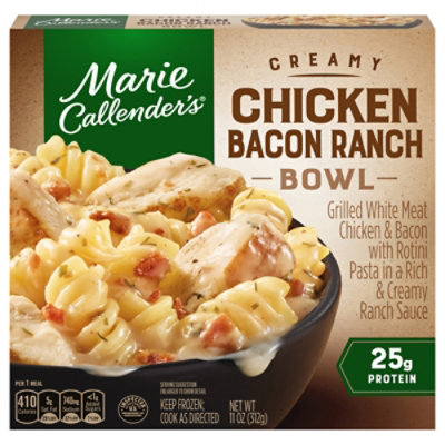 Marie Callender's Creamy Chicken Bacon Ranch Bowl, Frozen Meal, 11 Oz - 11 OZ - Image 4