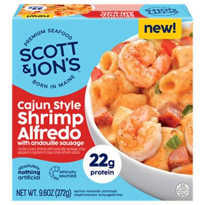 Scott And Jons Bowl Shrimp Cajun Alfredo - 9.6 OZ - Image 1