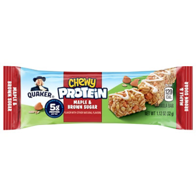 Quaker Chewy Protein Granola Bars Maple & Brown Sugar, 1.12 Oz - 1.12 oz - Image 2