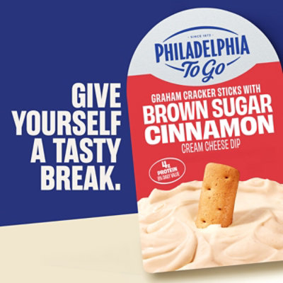 Philadelphia To Go Graham Cracker Sticks With Brown Sugar Cinnamon Cream Cheese, 2.6 Oz - 2.6 oz - Image 2