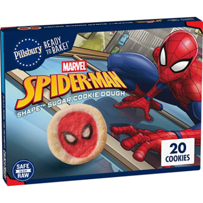 Pillsbury Spiderman Shape Sugar Cookie Dough 20 Count - 9.1 oz - Image 2