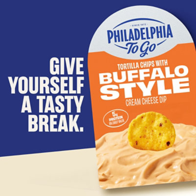 Philadelphia To Go Tortilla Chips With Buffalo Style Cream Cheese Dip, 2.6 Oz - 2.6 oz - Image 2