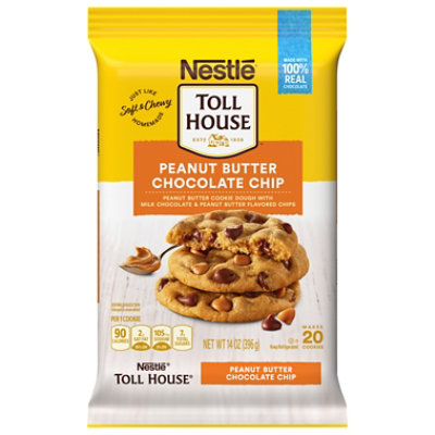 Nestle Toll House Peanut Butter Chocolate Chip Peanut Butter Cookie Dough 14oz - 14 oz - Image 1