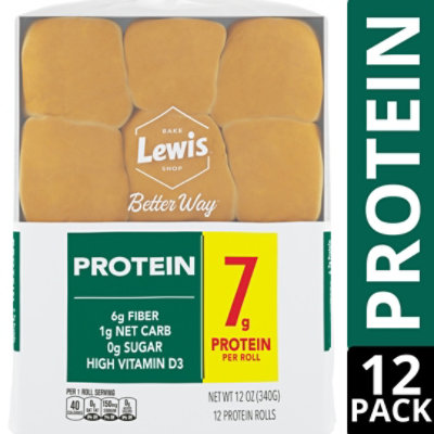 Lewis Bake Shop Way Better Protein Rolls - 12 oz - Image 2