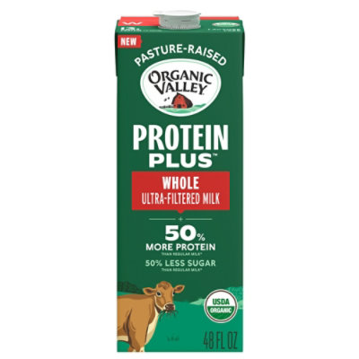 Organic Valley Protein Plus Organic Whole Milk, 48 Oz - 48 fl oz - Image 2