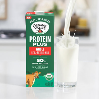 Organic Valley Protein Plus Organic Whole Milk, 48 Oz - 48 fl oz - Image 4