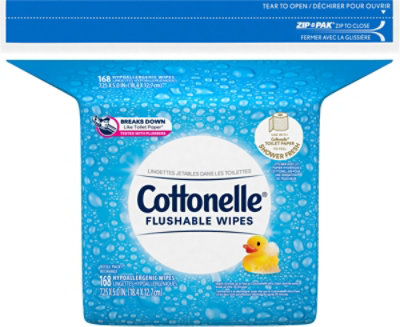 Cottonelle Fresh Care Flshbl Wipe Bag 168 Fsc Mix Sgsch Coc 005460 - 168 ct - Image 5