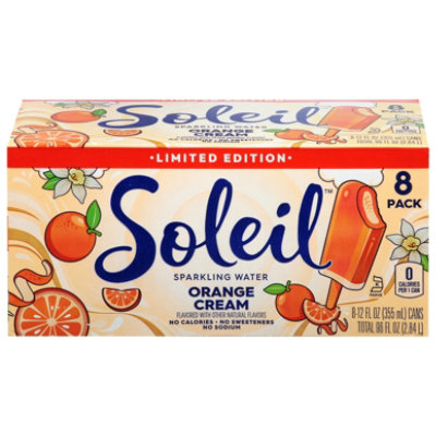 Soleil  Orange Cream Sparkling Water 8-12 Fz - 8-12 fl oz - Image 2