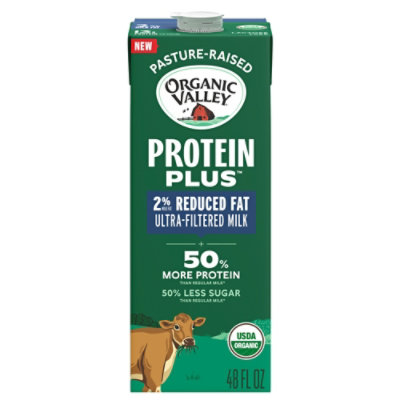 Organic Valley Protein Plus Organic 2% Milk, 48 Oz - 48 fl oz - Image 1