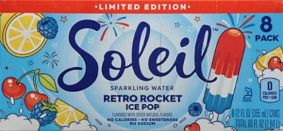 Soleil Retro Rocket Ice Pop Sparkling Water 8-12 Fz - 8-12 fl oz - Image 5