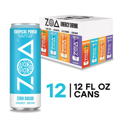 Zoa Zero Sugar Variety Pack Cans - 12-12 Fl. Oz. - 12-12 oz - Image 1