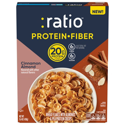 Ratio Protein Fiber Cinnamon Almond Cereal - 15.4 oz - Image 3