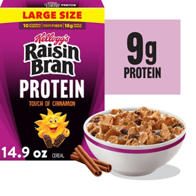 Kellogg's Raisin Bran Protein Cinnamon 14.9oz - 14.9 oz - Image 1