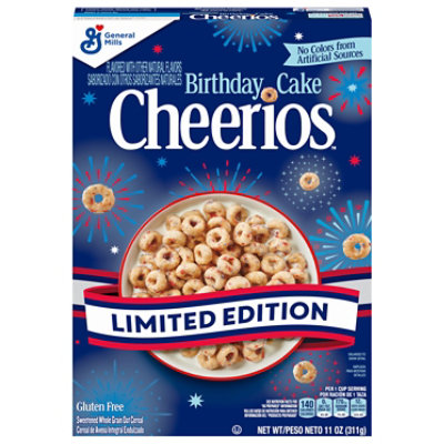 Gmi Cheerios Birthday Cake Red White And Blue Midsize Cereal - 11 oz - Image 2