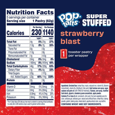 Kellogg's Pop-tarts Frosted Strawberry Blast 10.9oz - 5 CT - Image 6