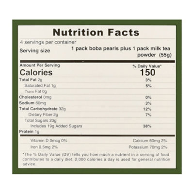 A-sha Boba Kit Hk Matcha Latte 4pk - 7.76 oz - Image 3