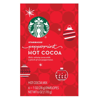 Starbucks Holiday Peppermint Hot Cocoa Carton 6ct 1oz - 6 ct - Image 1