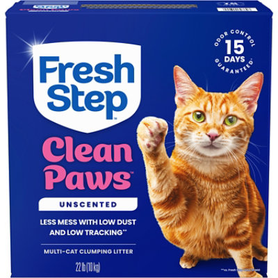 Fresh Step Clean Paws Unscented 1/22lb - 22 lb - Image 1