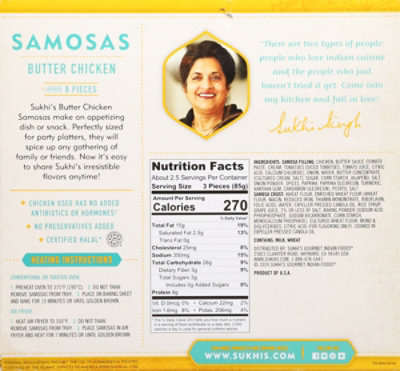 Sukhis Butter Chicken Samosa 8 Oz - 8 oz - Image 5