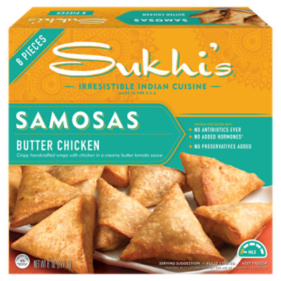 Sukhis Butter Chicken Samosa 8 Oz - 8 oz - Image 1
