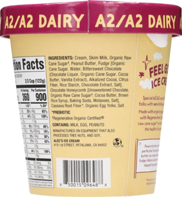 Alecs Ice Cream Peanut Butter Fudge Honeycomb - 14 fl oz - Image 5