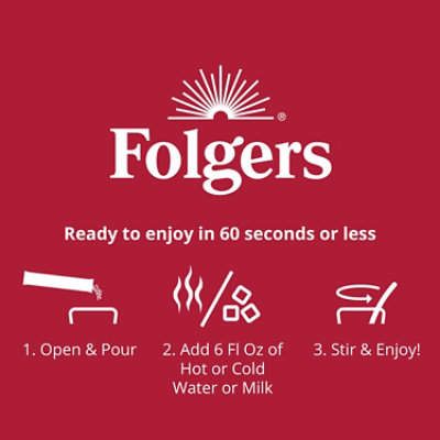 Folgers 8 Ounce Black Silk Instant Coffee Each - 8 oz - Image 4