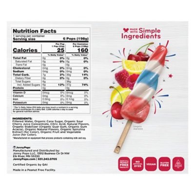 Organic Unicorn Twist Red, White & Blue Twist Frozen Pops - 6-1.12 FZ - Image 7