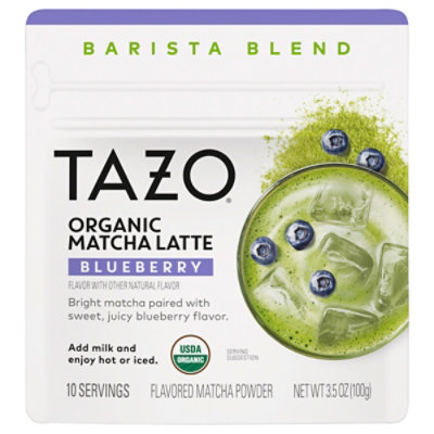 Tazo Org Pdr Matcha Latte Bluebry 6 100g - 100 g - Image 1