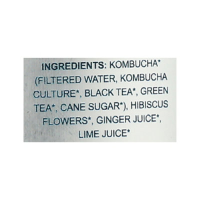 Aqua Vitea Kombucha Hibiscus Ginger Lime - 12 FZ - Image 5