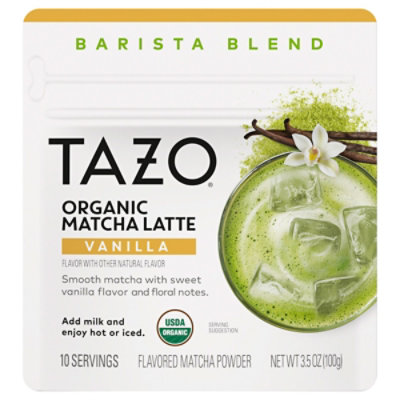 Tazo Org Pdr Matcha Latte Vanilla 6 100g - 100 g - Image 1