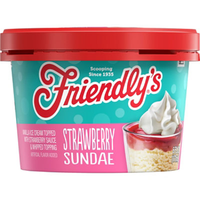 Friendly's Ice Cream Cups Strawberry Sundae 6 Fluid Ounce - 6 fl oz - Image 1