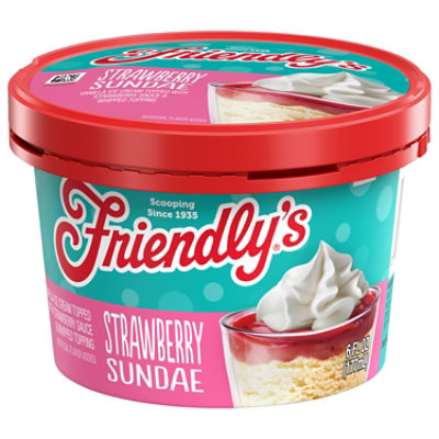 Friendly's Ice Cream Cups Strawberry Sundae 6 Fluid Ounce - 6 fl oz - Image 2