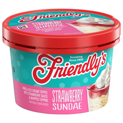 Friendly's Ice Cream Cups Strawberry Sundae 6 Fluid Ounce - 6 fl oz - Image 3