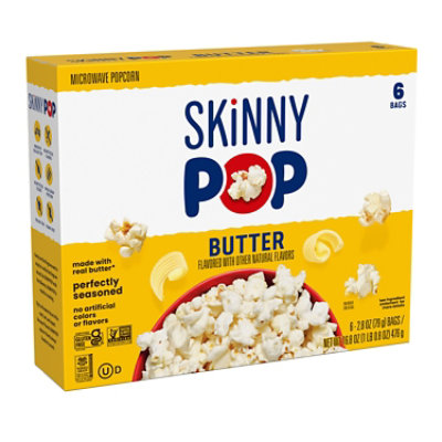 Skinny Pop Microwave Buter 6pack - 6-2.8 oz - Image 1