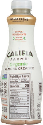 Califia Farms Organic Banana Creme Almond Milk Coffee Creamer 25.4 Fl Oz - 25.4 fl oz - Image 5