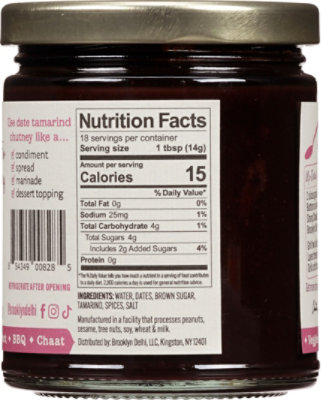 Brooklyn Delhi Date Tamarand Chutney 9oz - 9 oz - Image 5