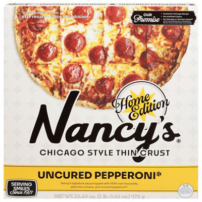Nancy's Thin Crust Pepperoni Pizza, 16.6 Oz - 16.66 oz - Image 1