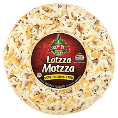 Brew Pub Lotzza Motzza Bacon Cheeseburger Pizza 23.35 Oz - 23.35 oz - Image 2