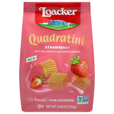 Loacker Wafer Quadratini Strawberry - 8.82 oz - Image 2