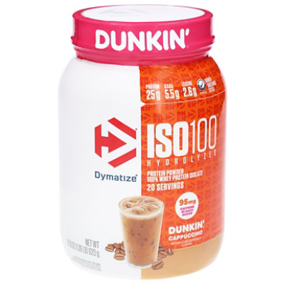Dymatize Isolate Dunkin Cappuccino - 21.5 oz - Image 1